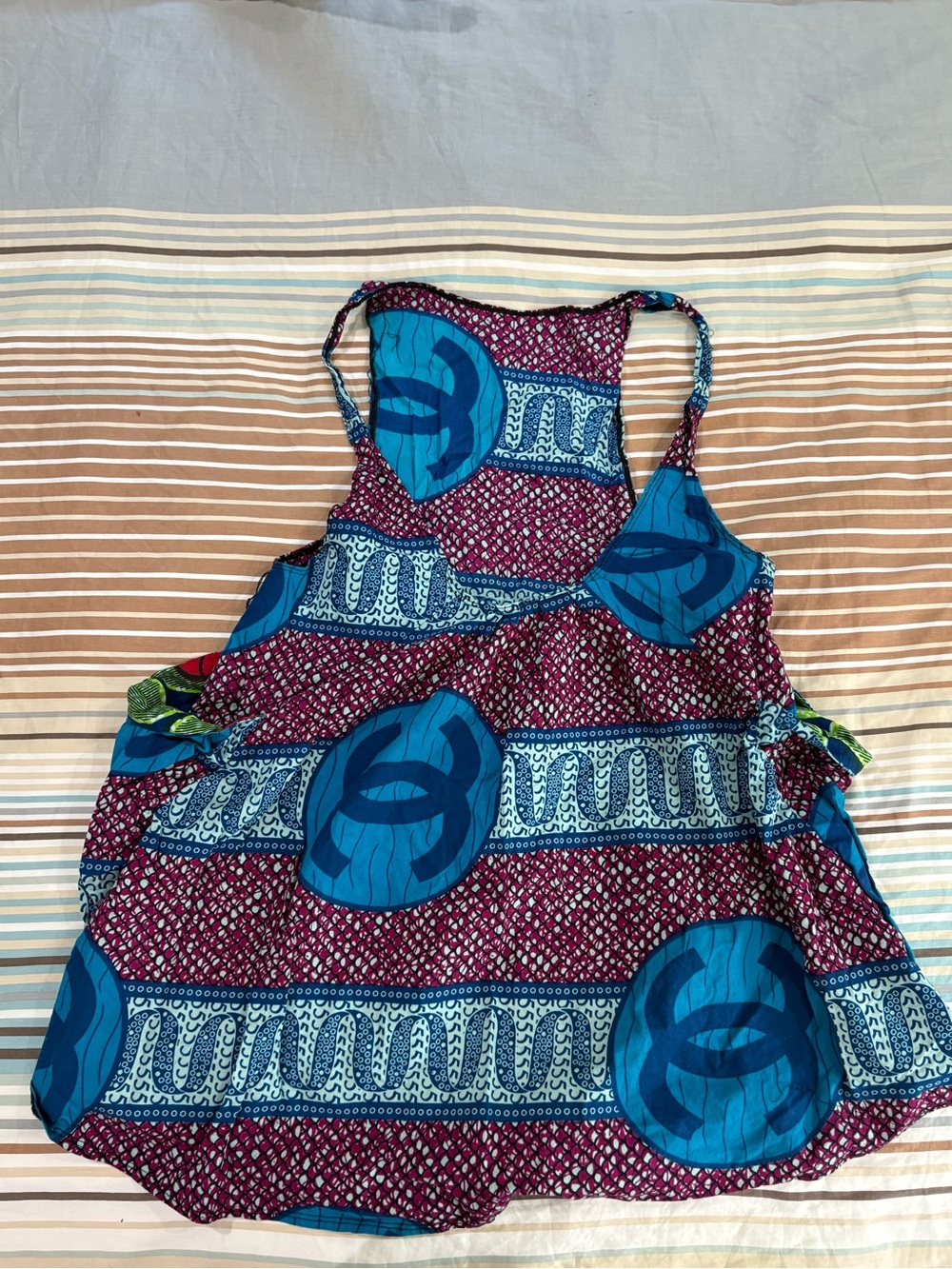 Amazing African print overall dress - Sz XS —> Medium